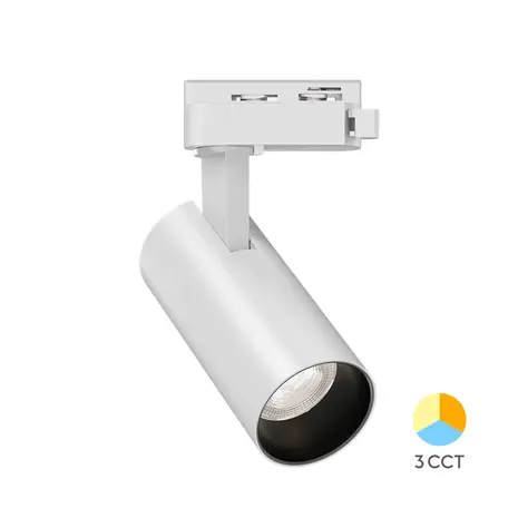 Brayton LED-Schienenstrahler 1-phasig – Weiß – 15 W | 1560 lm – 3 Farbtemperaturen (3000 K/4000 K/6000 K) | 2 Jahre Garantie Brayton LED-Schienenstrahler 1-phasig – Weiß – 15 W | 1560 lm – 3 Farbtemperaturen (3000 K/4000 K/6000 K) | 2 Jahre Garantie