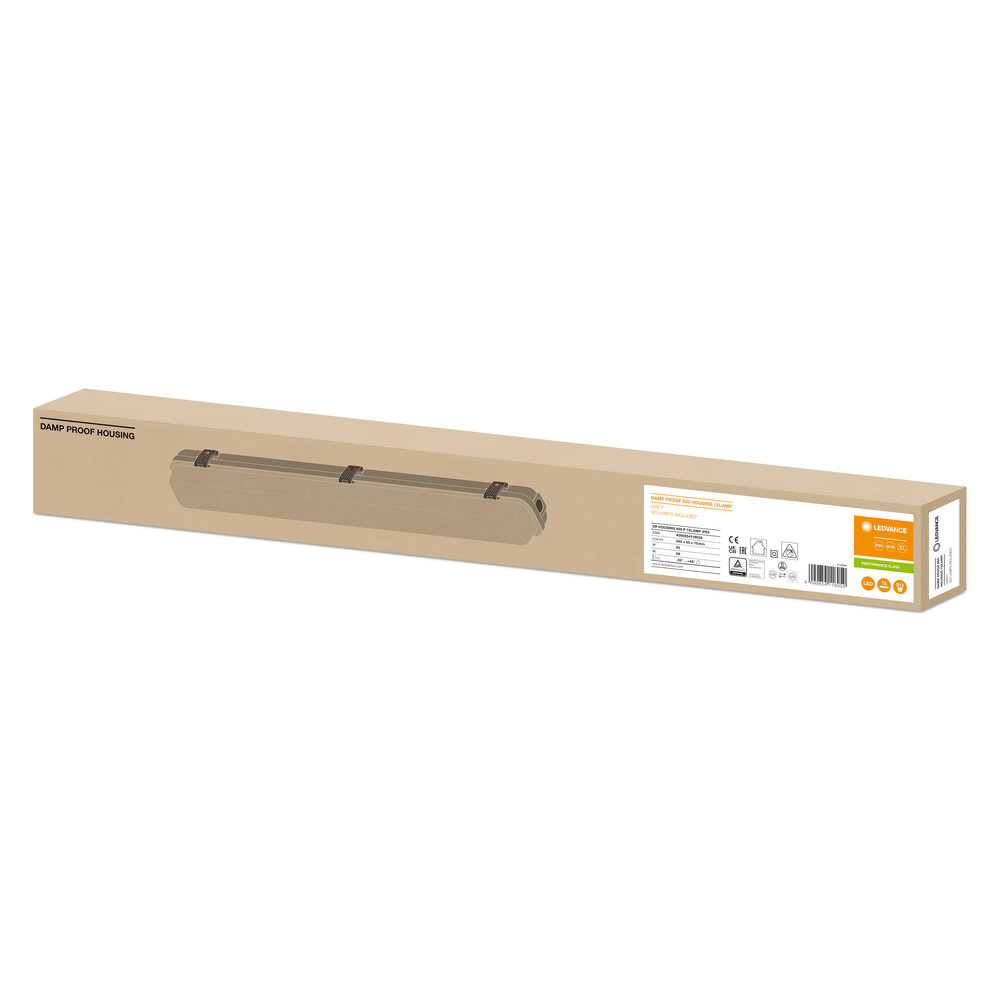 Ledvance LED Feuchtraumleuchten Gehäuse 60cm - T8 / G13 - Wannenleuchten Damp proof IP65 | IK10 - 1-Lampig Ledvance LED Feuchtraumleuchten Gehäuse 60cm - T8 / G13 - Wannenleuchten Damp proof IP65 | IK10 - 1-Lampig