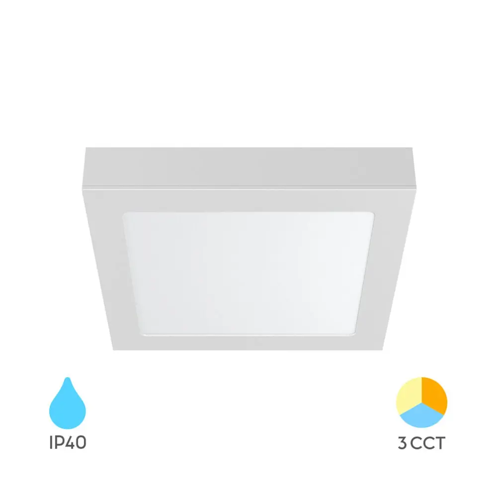 Brayton LED-Deckenleuchte – 18 W – Farbtemperatur – Weiß – Quadratisch Brayton LED-Deckenleuchte – 18 W – Farbtemperatur – Weiß – Quadratisch