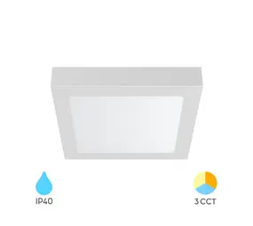 Brayton LED-Deckenleuchte – 18 W – Farbtemperatur – Weiß – Quadratisch Brayton LED-Deckenleuchte – 18 W – Farbtemperatur – Weiß – Quadratisch