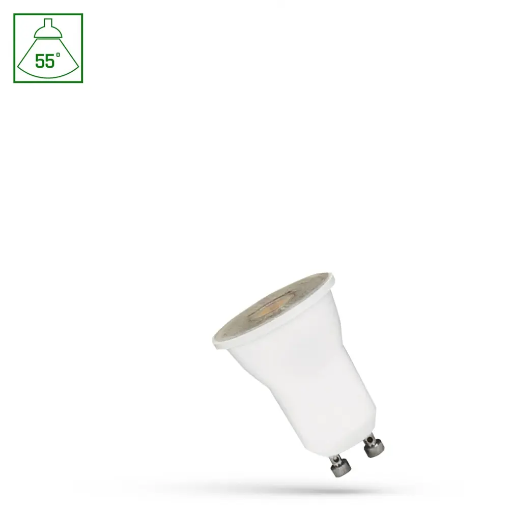 Spectrum LED GU10 – Ø 35 mm – 2 W ersetzt 20 W – 3000 K warmweißes Licht Spectrum LED GU10 – Ø 35 mm – 2 W ersetzt 20 W – 3000 K warmweißes Licht