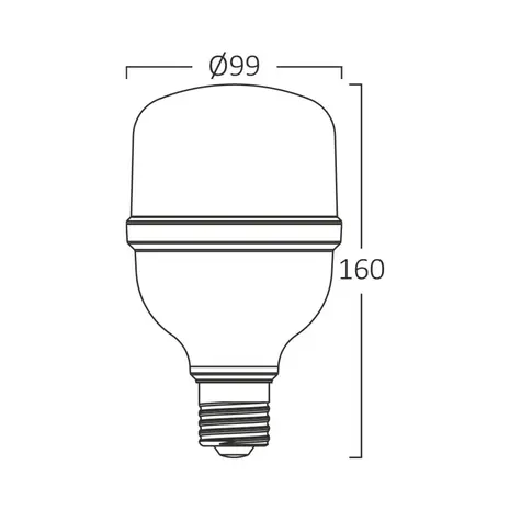 Brayton LED-Lampe – E27 T100 – 28 W 3000 lm 4000 K hellweiß | Ersetzt 175 W Brayton LED-Lampe – E27 T100 – 28 W 3000 lm 4000 K hellweiß | Ersetzt 175 W