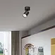 Brayton LED-Deckenstrahler – GU10-Fassung – 55 x 130 mm – Mattschwarz – Runde Deckenplatte