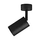 Brayton LED-Deckenstrahler – GU10-Fassung – 55 x 130 mm – Mattschwarz – Runde Deckenplatte