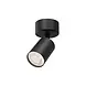 Brayton LED-Deckenstrahler – GU10-Fassung – 55 x 130 mm – Mattschwarz – Runde Deckenplatte