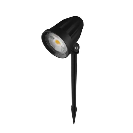 Spectrum LED-Bodenstrahler mit Erdspieß – FLORI LIGERO – IP65 – 6 W – 3000 K Warmweiß | 53 x 66 x 67 mm + 145 mm