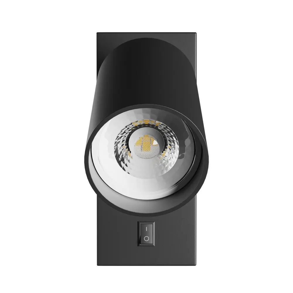Spectrum LED-Nachttischlampe – 1x GU10 – Ein-/Ausschalter – 55x100mm – Schwarz Spectrum LED-Nachttischlampe – 1x GU10 – Ein-/Ausschalter – 55x100mm – Schwarz