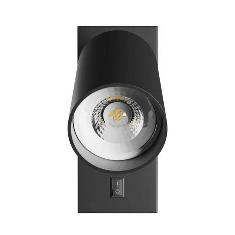 Spectrum LED-Nachttischlampe – 1x GU10 – Ein-/Ausschalter – 55x100mm – Schwarz Spectrum LED-Nachttischlampe – 1x GU10 – Ein-/Ausschalter – 55x100mm – Schwarz