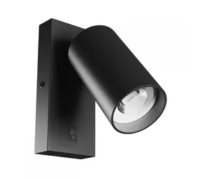 Spectrum LED-Nachttischlampe – 1x GU10 – Ein-/Ausschalter – 55x100mm – Schwarz Spectrum LED-Nachttischlampe – 1x GU10 – Ein-/Ausschalter – 55x100mm – Schwarz