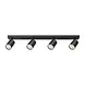 Brayton LED-Deckenstrahler Beta – 4x GU10-Fassung – 640x120mm – Mattschwarz Brayton LED-Deckenstrahler Beta – 4x GU10-Fassung – 640x120mm – Mattschwarz