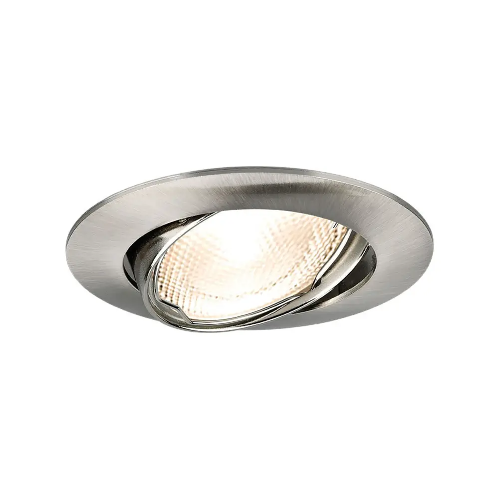 Brayton LED-Einbaustrahler Nickel – Ausschnittmaß 75 mm – Außendurchmesser 84 mm – ohne Leuchtmittel Brayton LED-Einbaustrahler Nickel – Ausschnittmaß 75 mm – Außendurchmesser 84 mm – ohne Leuchtmittel