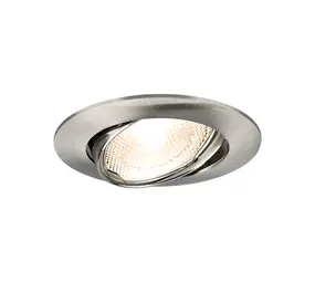 Brayton LED-Einbaustrahler Nickel – Ausschnittmaß 75 mm – Außendurchmesser 84 mm – ohne Leuchtmittel Brayton LED-Einbaustrahler Nickel – Ausschnittmaß 75 mm – Außendurchmesser 84 mm – ohne Leuchtmittel