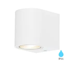Brayton LED-Außenwandleuchte – 1xGU10 – IP44 – Weiß – Aluminium Brayton LED-Außenwandleuchte – 1xGU10 – IP44 – Weiß – Aluminium