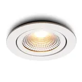 LCB LED-Beleuchtung Innovatives Design, hochwertige Technik & schnelle Lieferung! LED-Einbaustrahler – 1 W ersetzt 10 W – Ausschnittdurchmesser 70–75 mm – 3000 K – neigbar