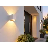 Led line LED Wandleuchte 3000K IP65 -  100MM  Cubus Weiß -  Up and Down light -  Abstrahlwinkel anpassbar