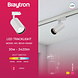 Brayton LED-Schienenstrahler 1-phasig – Weiß – 30 W 2960 lm – 3 Farbtemperaturen (3000 K/4000 K/6000 K) | 2 Jahre Garantie