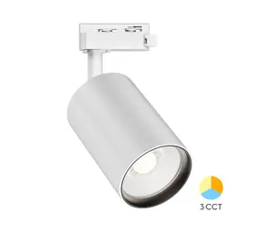 Brayton LED-Schienenstrahler 1-phasig – Weiß – 30 W 2960 lm – 3 Farbtemperaturen (3000 K/4000 K/6000 K) | 2 Jahre Garantie