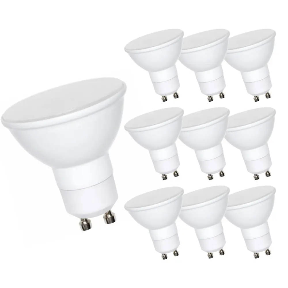 Modee Lighting Vorteilspackung mit 10 Stück – LED-Spot GU10 – 6 W (ersetzt 45 W) – 2700 K warmweißes Licht Modee Lighting Vorteilspackung mit 10 Stück – LED-Spot GU10 – 6 W (ersetzt 45 W) – 2700 K warmweißes Licht