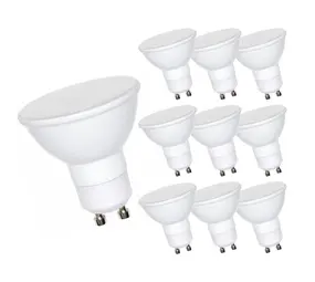 Modee Lighting Vorteilspackung mit 10 Stück – LED-Spot GU10 – 6 W (ersetzt 45 W) – 2700 K warmweißes Licht Modee Lighting Vorteilspackung mit 10 Stück – LED-Spot GU10 – 6 W (ersetzt 45 W) – 2700 K warmweißes Licht