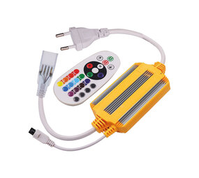 Brayton RGB LED Lichtschlauch Controller - 220–240V - Max. 800W - Bis 50m - IP65 - Mit Fernbedienung Brayton RGB LED Lichtschlauch Controller - 220–240V - Max. 800W - Bis 50m - IP65 - Mit Fernbedienung