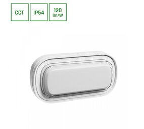 Spectrum LED-Wandleuchte PASTILO OVAL - 10W - Farbtemperatur 3000K/4000K/6000K - 120 lm/W - IP54 - IK10 - 120° Abstrahlwinkel - Weiß - Aufputzmontage Spectrum LED-Wandleuchte PASTILO OVAL - 10W - Farbtemperatur 3000K/4000K/6000K - 120 lm/W - IP54 - IK10 - 120° Abstrahlwinkel - Weiß - Aufputzmontage