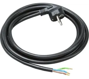 Sollux Lighting Anschlusskabel mit Winkelstecker - 3m - H03VV-F 3G0,75mm² - 230V - Schwarz - IP20 Sollux Lighting Anschlusskabel mit Winkelstecker - 3m - H03VV-F 3G0,75mm² - 230V - Schwarz - IP20