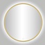 Best-design Best-Design Nancy "Rivoli" ronde spiegel mat-goud incl.led verlichting Ø 140 cm