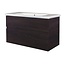 Best-design Best-Design "Quick-Greeploos" meubel onderkast + wastafel 100 cm dark-brown