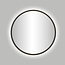 Best-design Best-Design Moya "Venetië-Thin" ronde spiegel Gunmetal incl.led verlichting Ø 80 cm