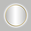 Best-design Best-Design Nancy "Venetië-Thin" ronde spiegel Mat-Goud incl.led verlichting Ø 80 cm