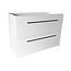 Best-design Best-Design "Slim" onderkast zonder wastafel 80 cm (ondiep) glans-wit