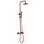 Best-design Best-Design "Lyon" thermostatische regendouche-opbouwset rosé-mat-goud