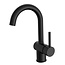 Best-design Best-Design "Nero-Eisenbach" wastafelmengkraan met drb.uitloop mat-zwart
