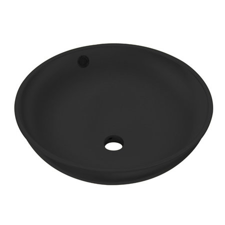 Best-design Best-Design "Ancona" opbouw-waskom mat-zwart Ø=38cm H=16cm