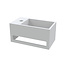 Best-design Best-Design "Mona-Links" fontein incl.handdoekhouder "Just-Solid" 33x18x16cm