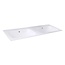 Best-design Best-Design duo-wastafel 120 cm tbv: meubel "Bora" zonder kraangaten