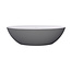 Best-design Best-Design "New-Stone" Bicolor-Lava (Grijs)/Wit vrijstaand bad "Just-Solid" 180x85x52cm