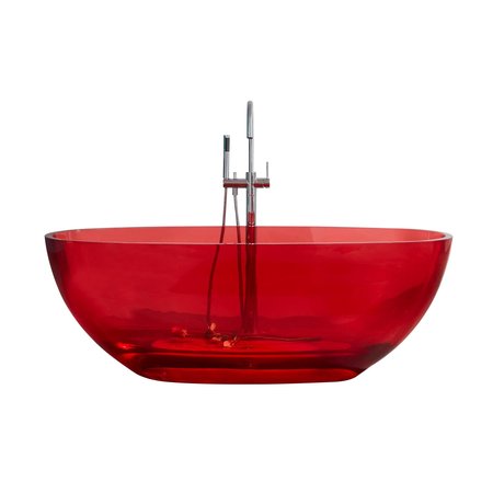 Best-design Best-Design Color "Transpa-Red" vrijstaand bad 170x78x56cm