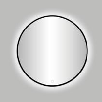 Best-Design Nero "Venetië" ronde spiegel zwart incl.led verlichting Ø 100 cm
