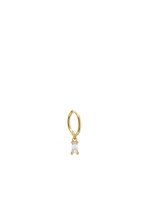 EARRING JEANNE HANGING BAGUETTE CLEAR