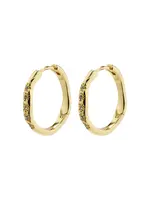 PILGRIM CRYSTAL HOOP EARRINGS EDURNE