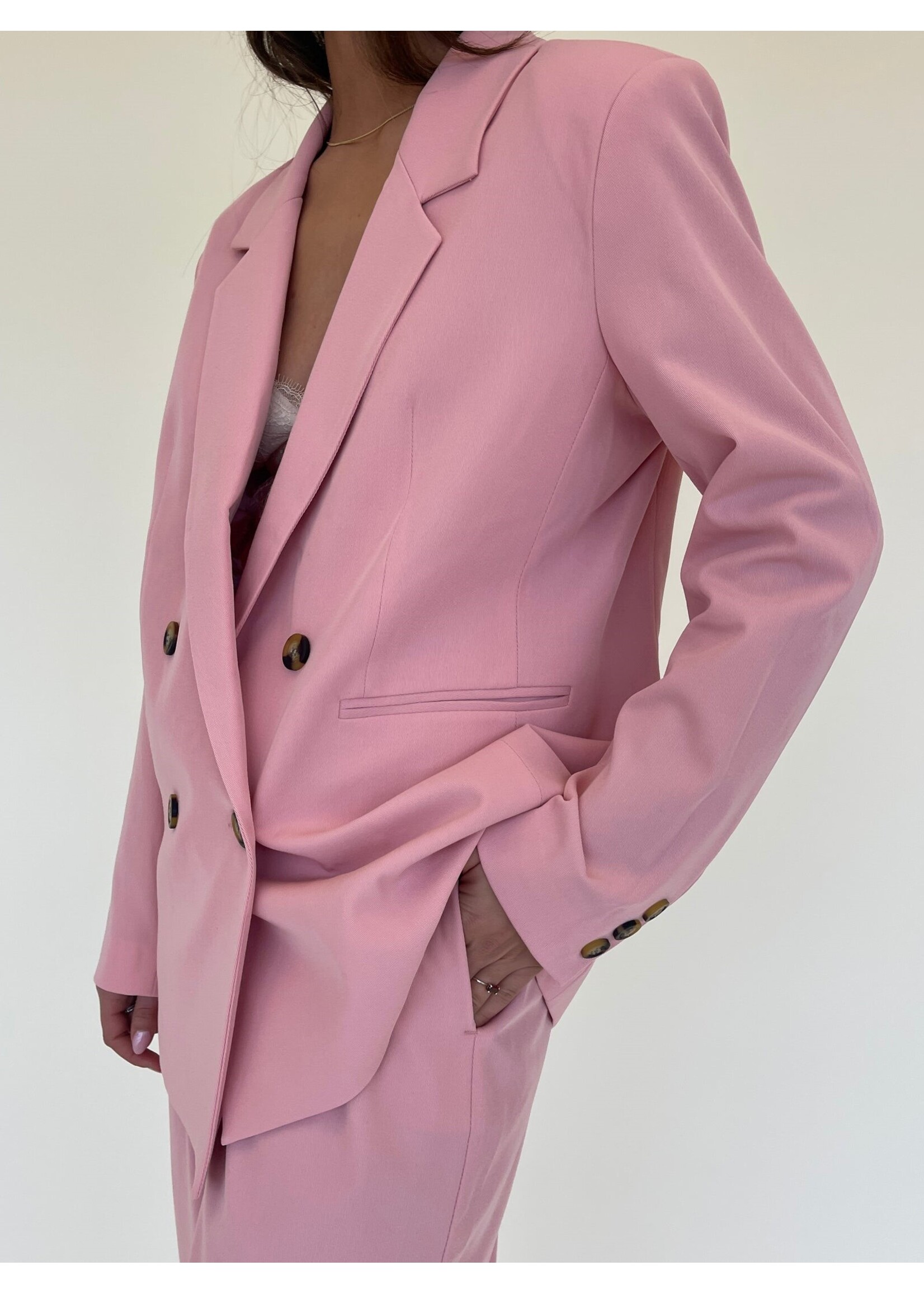 LIV THE LABEL BLAZER INDY BLUSH