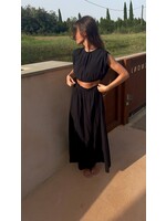 LIV THE LABEL LONG SKIRT MANON BLACK