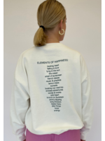 LIV THE LABEL SWEATER COOPER ECRU ELEMENTS OF HAPPINESS