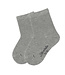 Sterntaler Kinder Socken Doppelpack uni silber melange