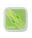Kushies Lunchbox aus Silikon mit Löffel grün