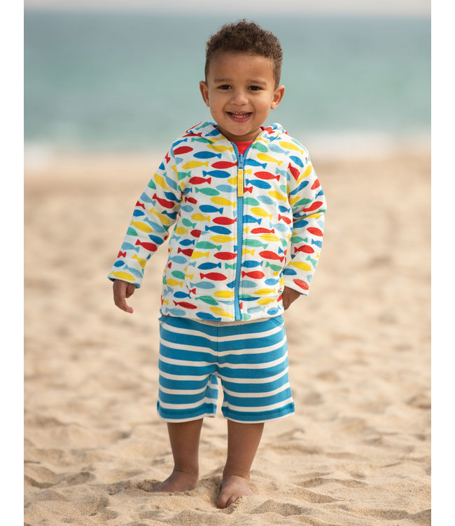 Frugi Kleinkinder Shorts little Stripy blue