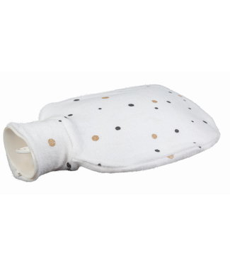 Zewi bébé-jou Gummibettflasche mit Frottébezug golden Points