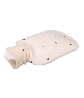 Zewi bébé-jou Gummibettflasche mit Frottébezug classic Hearts