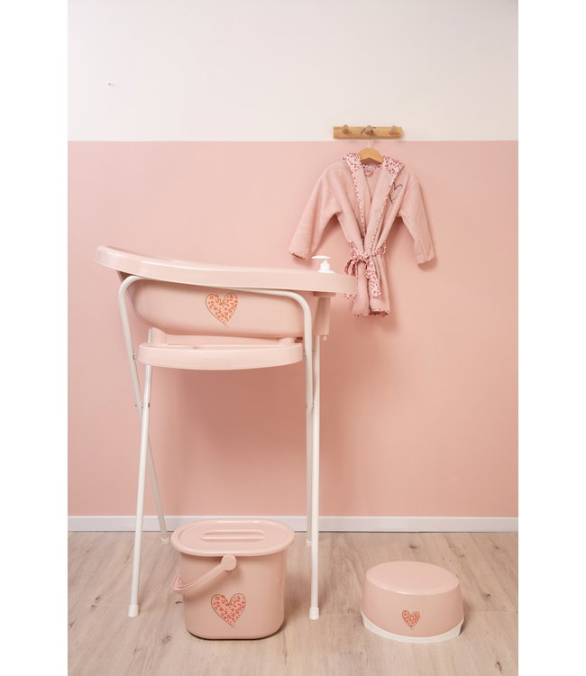 Zewi bébé-jou Bademantel pink Leopard